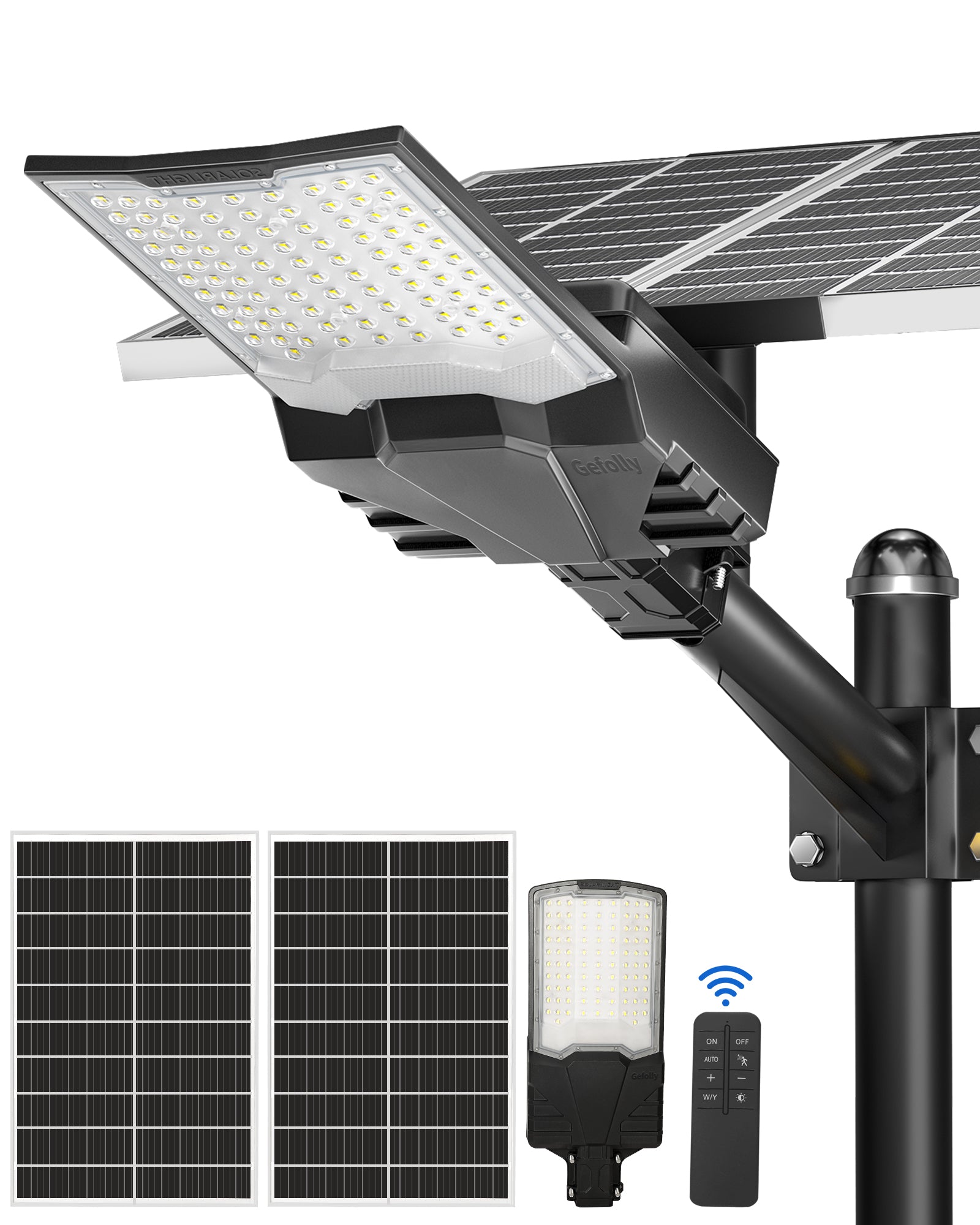 Gefolly SL-9000W Solar Street Lights Outdoor