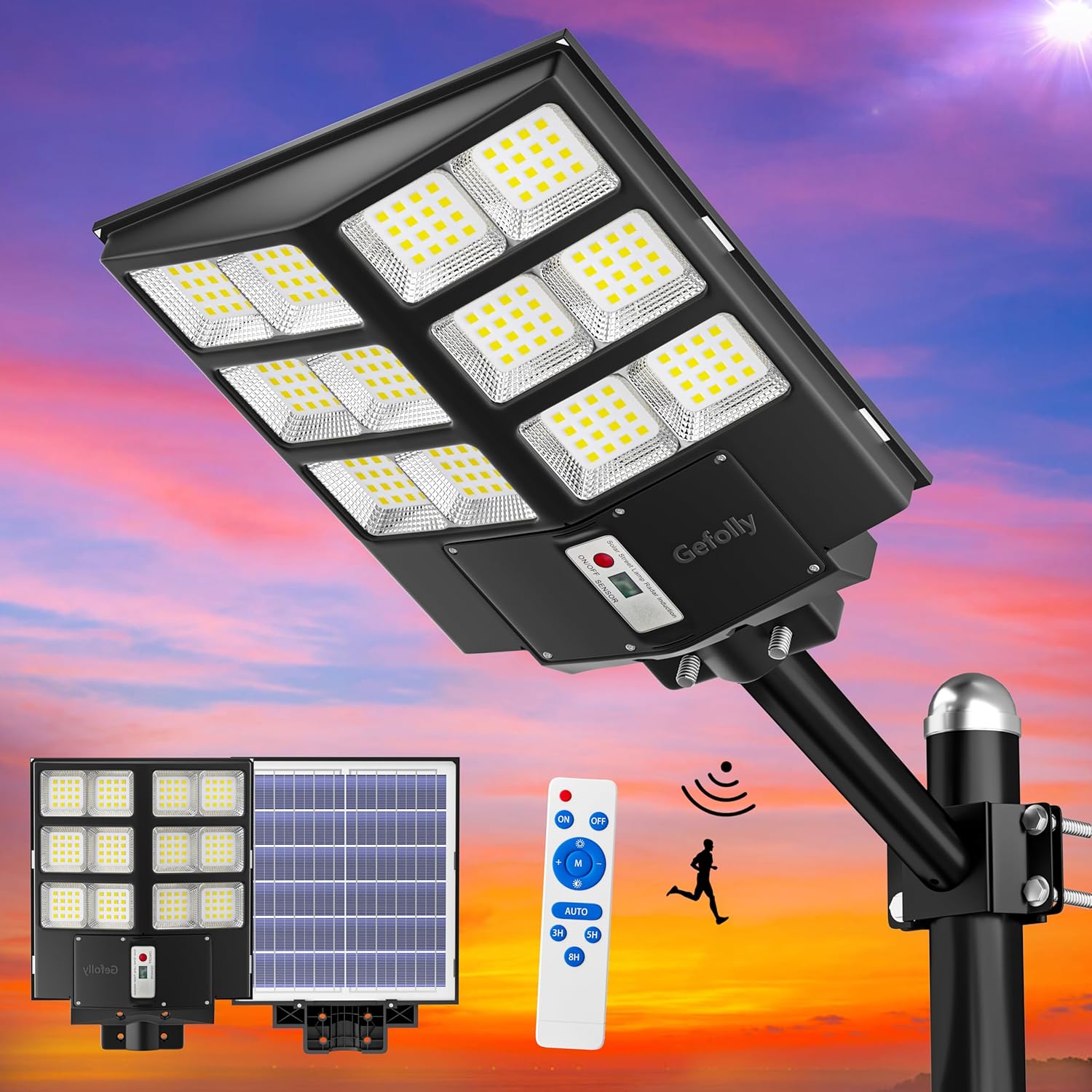 Gefolly SL - 2000W Solar Street Light Outdoor - Gefolly