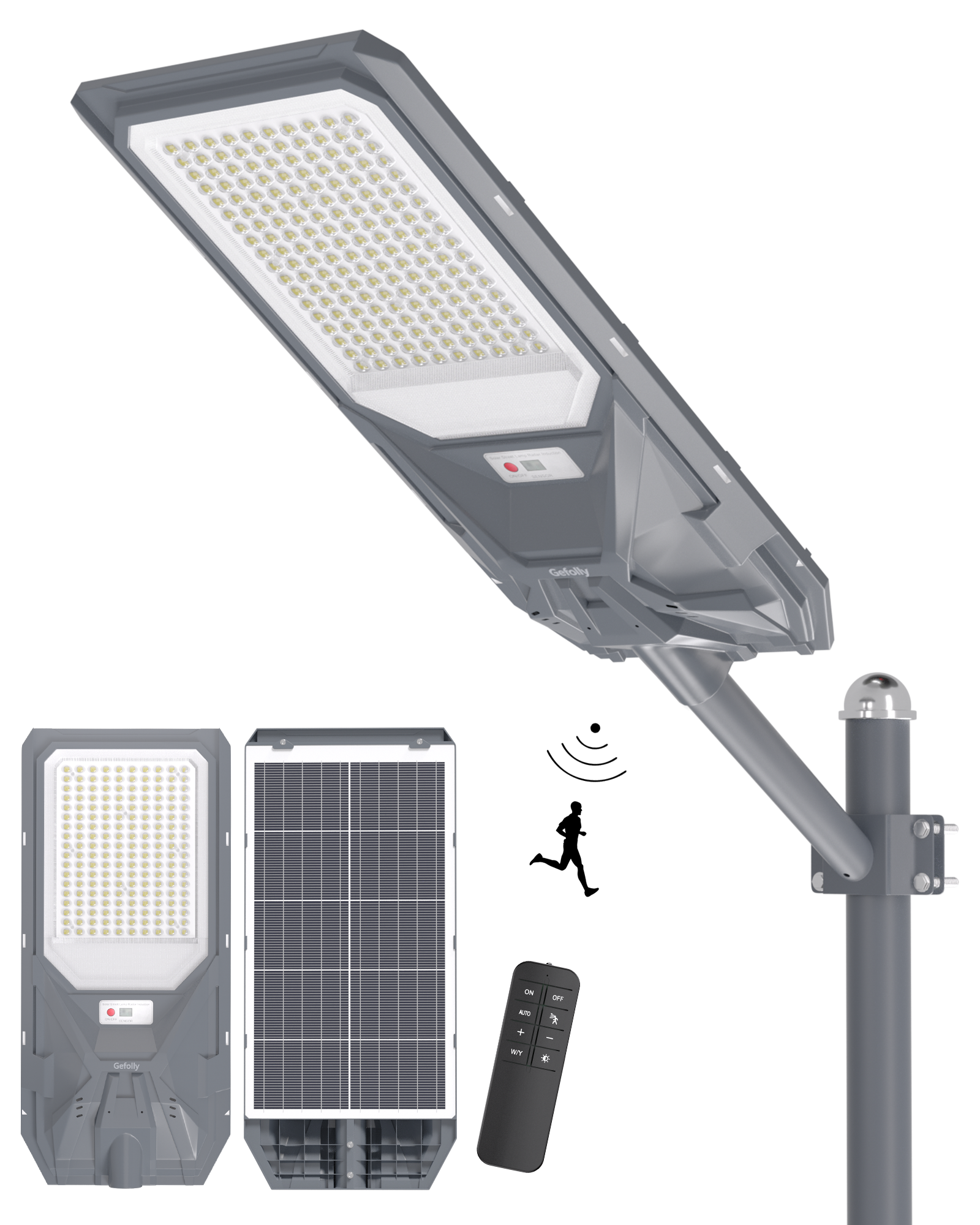 Gefolly SL-10000W Solar Street Light Outdoor Flood Security Light