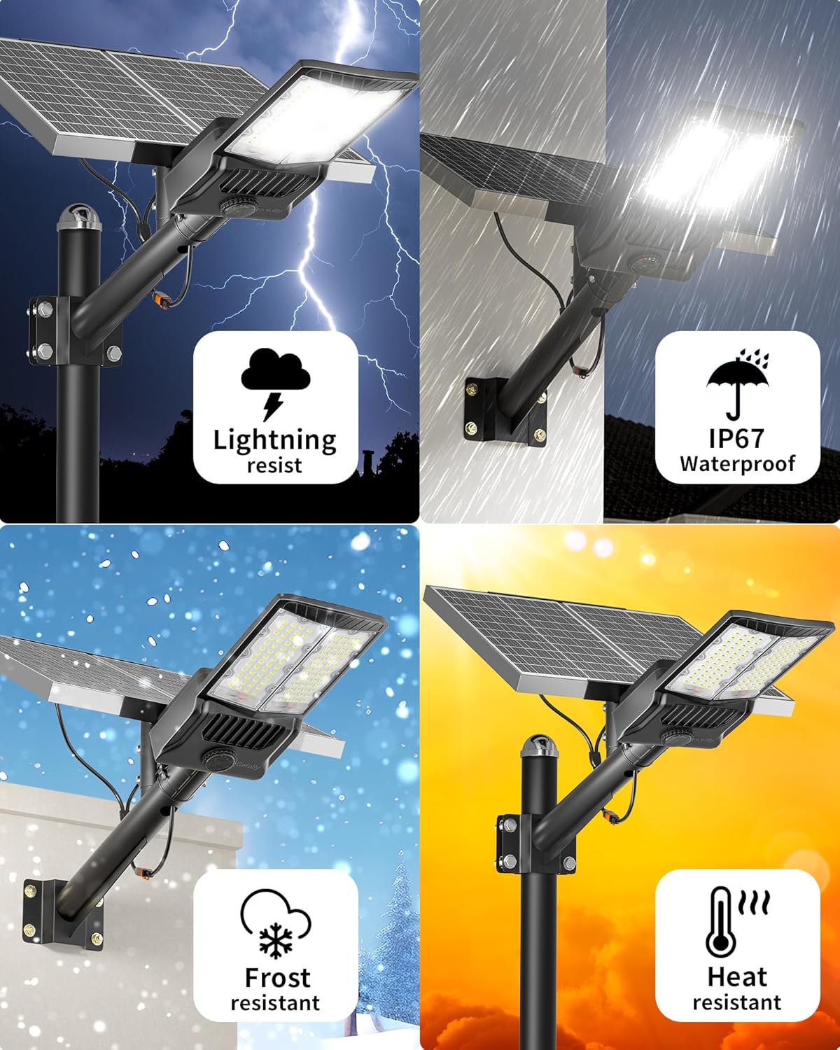 Gefolly SL - 10000W Solar Street Lights Outdoor - Gefolly