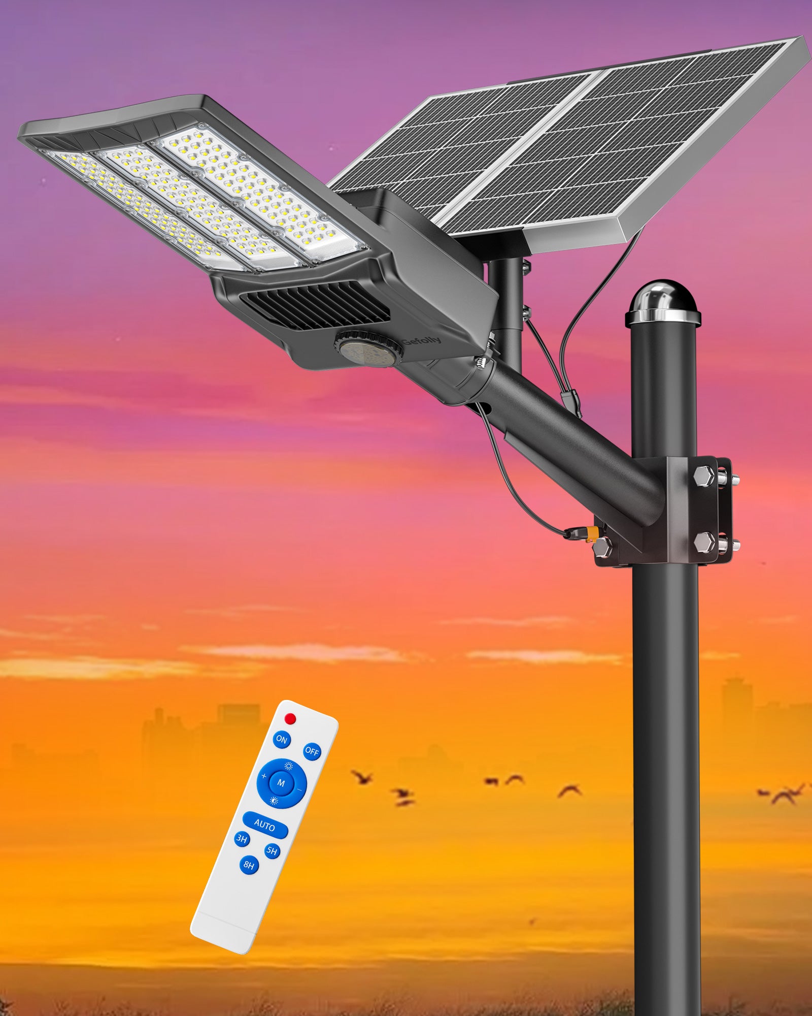 Gefolly SL - 12000W Solar Street Light Outdoor - Gefolly