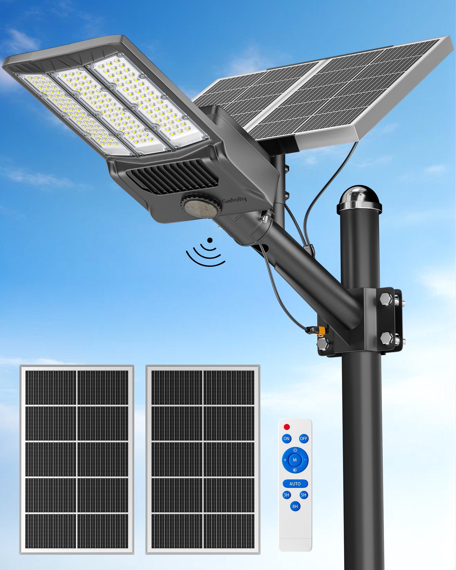 Gefolly SL - 12000W Solar Street Light Outdoor - Gefolly
