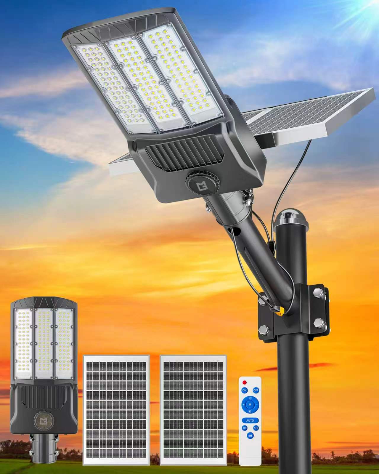 GM SL - 12000W Solar Street Lights Outdoor - Gefolly