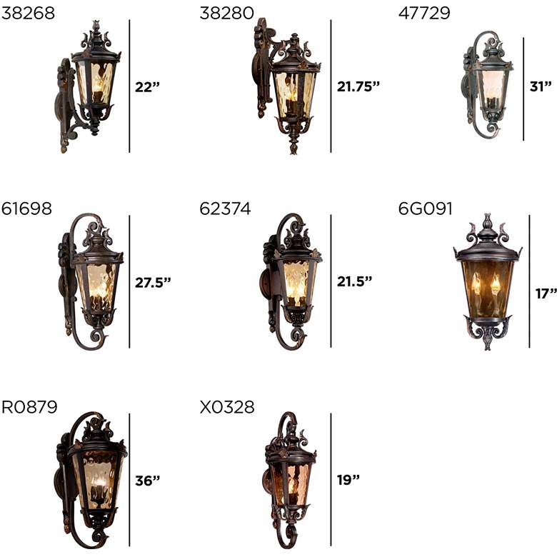 Nozday Casa Marseille 27 1/2" High Bronze Outdoor Wall Light - Gefolly
