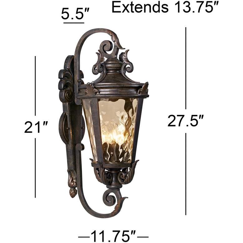 Nozday Casa Marseille 27 1/2" High Bronze Outdoor Wall Light - Gefolly